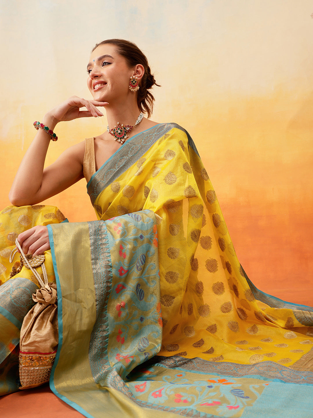 Banarasi Silk Zari Woven Ready to Wear Saree